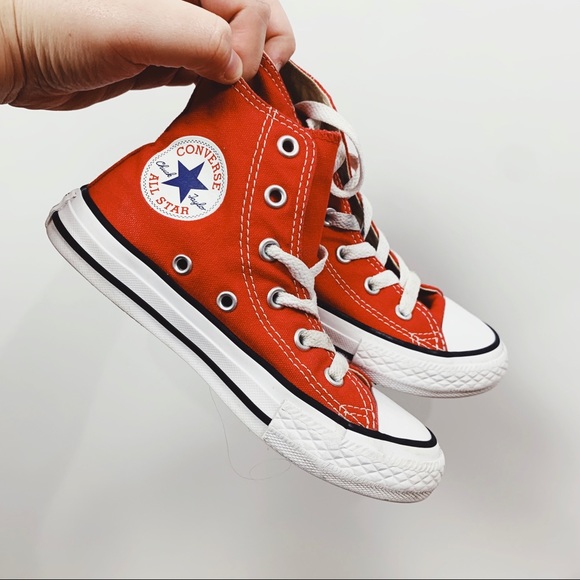 red high top converse kids